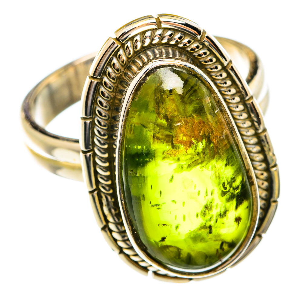 Australian Green Opal Rings handcrafted by Ana Silver Co - RING74417