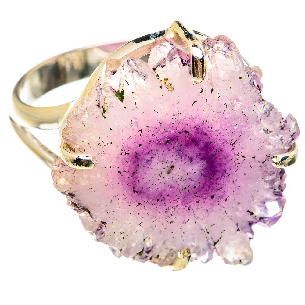 Amethyst Stalactite Rings handcrafted by Ana Silver Co - RING74429