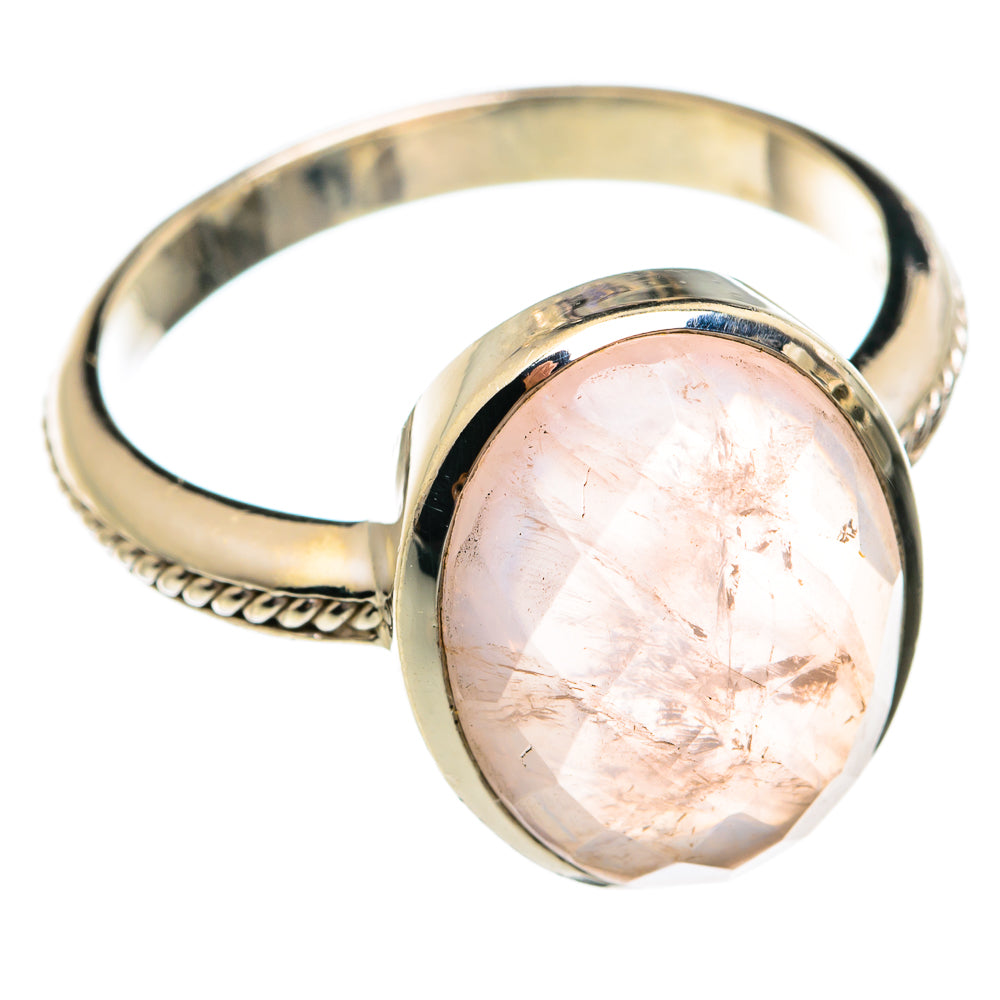 Rose Quartz Rings handcrafted by Ana Silver Co - RING74461