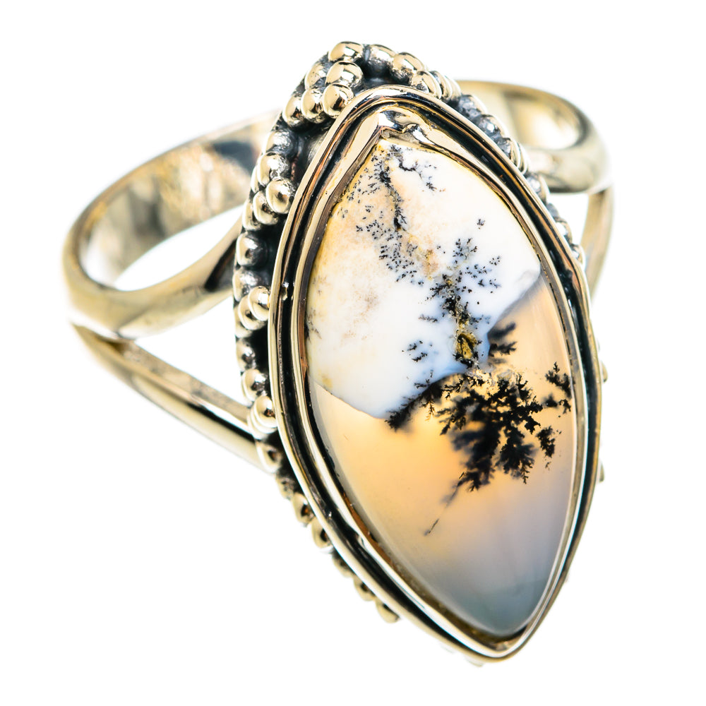 Dendritic Opal Rings handcrafted by Ana Silver Co - RING74476