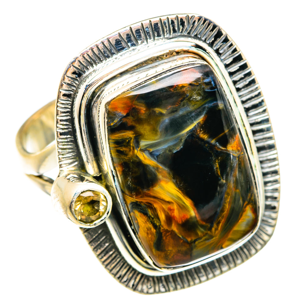 Golden Pietersite Rings handcrafted by Ana Silver Co - RING74555