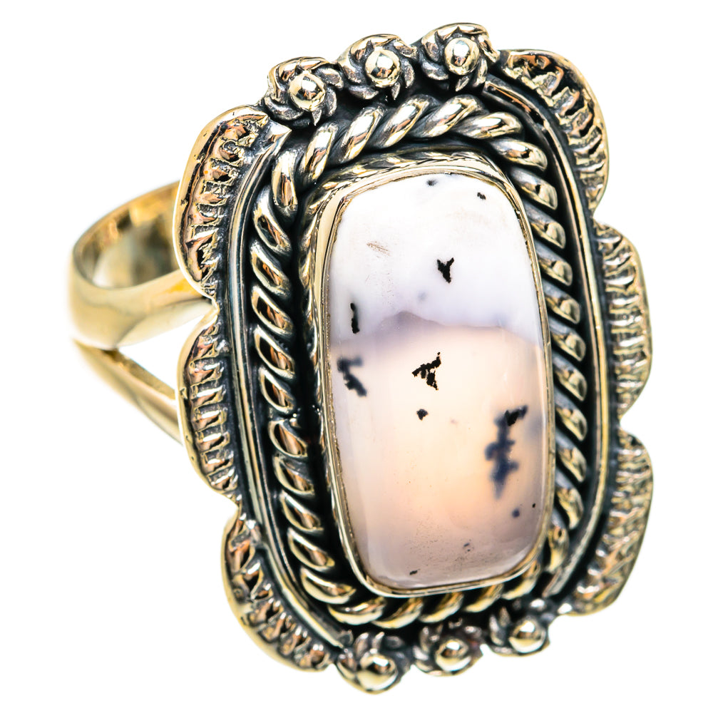 Dendritic Opal Rings handcrafted by Ana Silver Co - RING74640