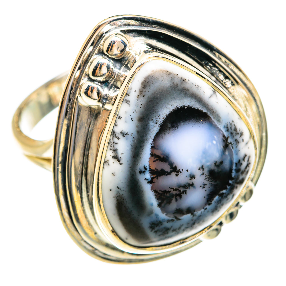 Dendritic Opal Rings handcrafted by Ana Silver Co - RING74673