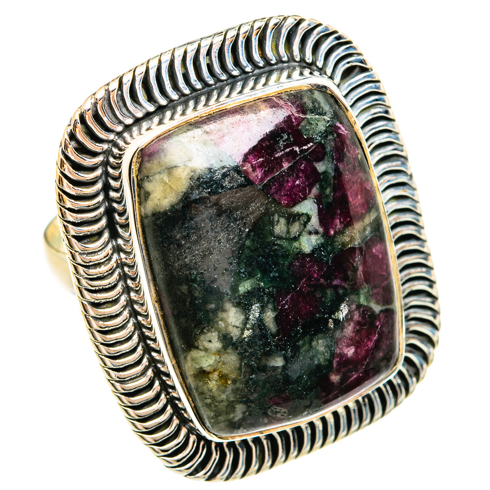 Russian Eudialyte Rings handcrafted by Ana Silver Co - RING74705