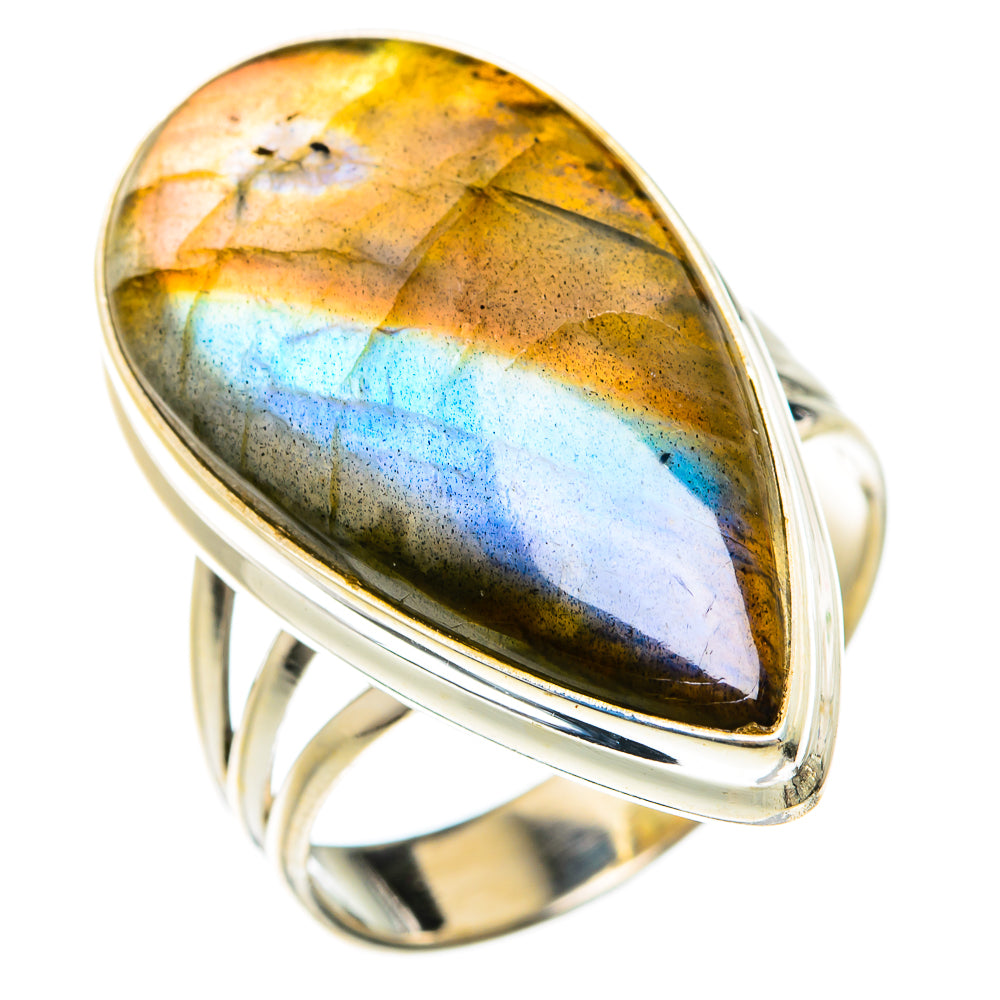 Labradorite Rings handcrafted by Ana Silver Co - RING74714