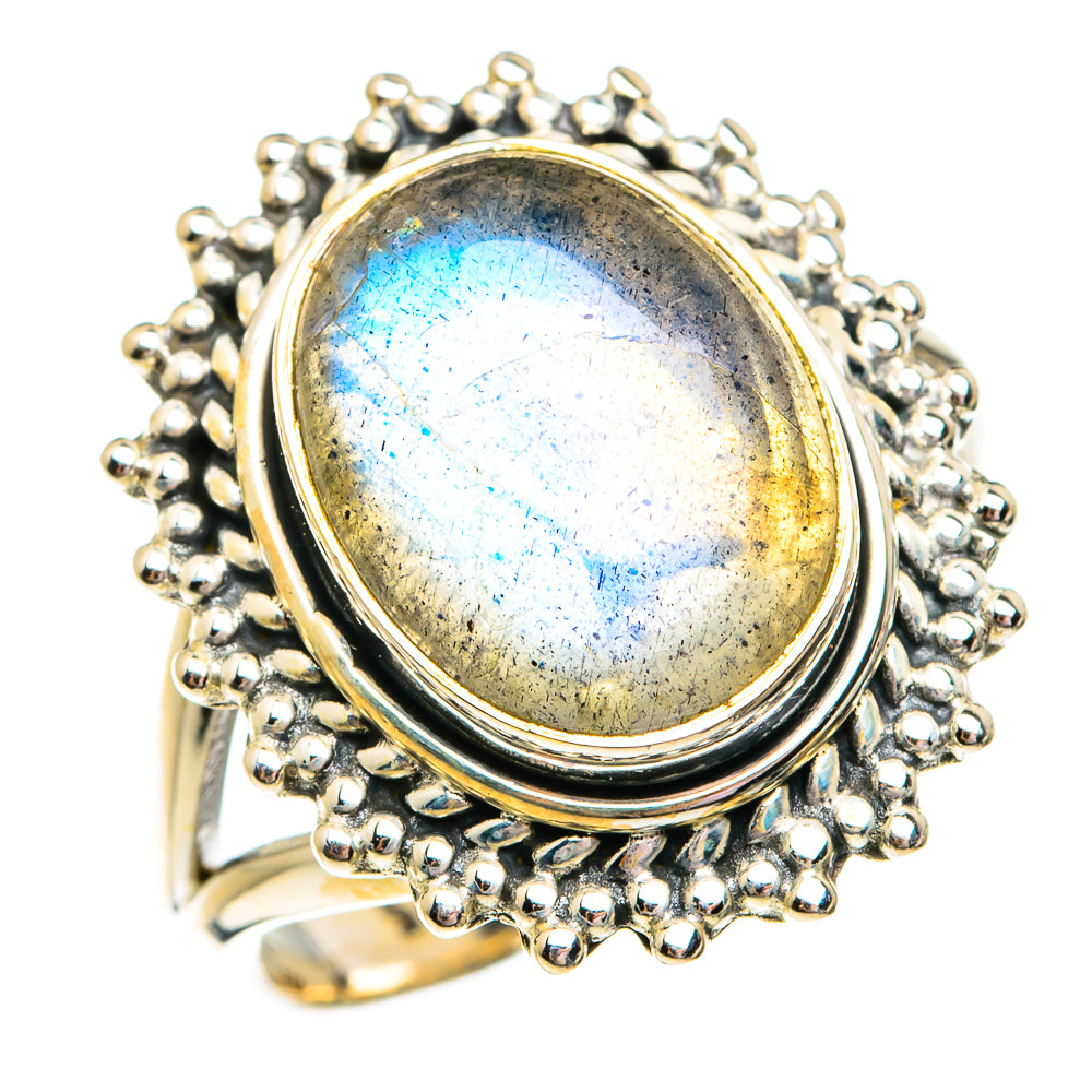 Labradorite Rings handcrafted by Ana Silver Co - RING74727