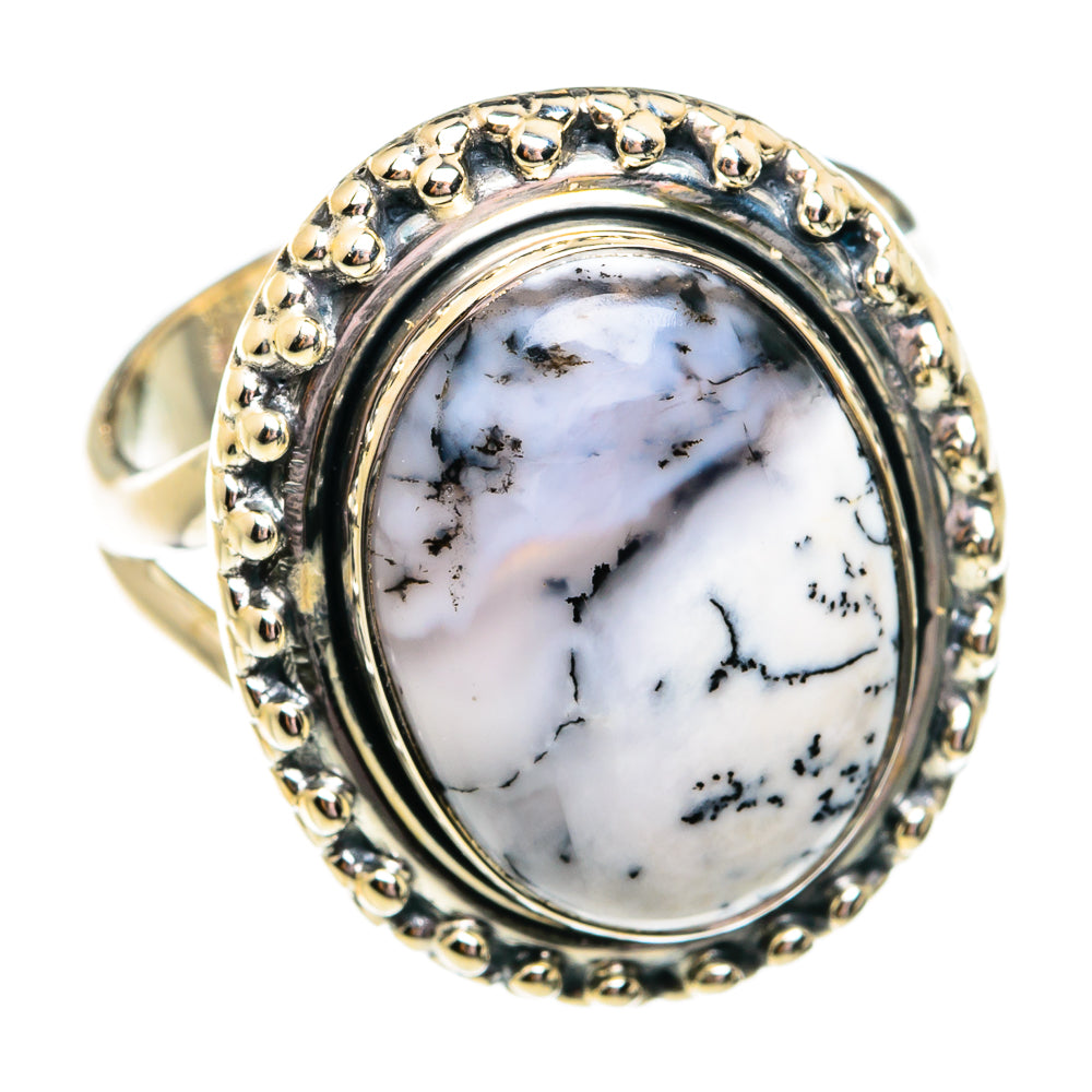 Dendritic Opal Rings handcrafted by Ana Silver Co - RING74775