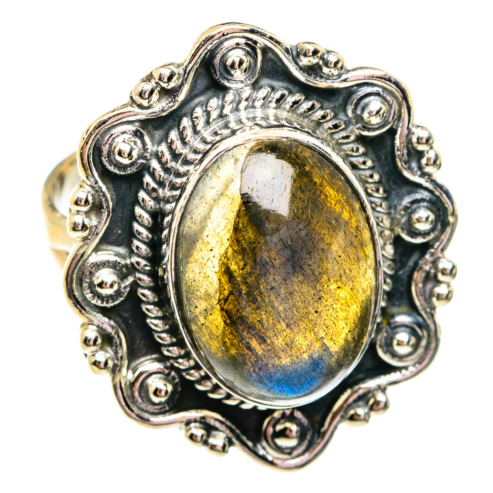 Labradorite Rings handcrafted by Ana Silver Co - RING74780