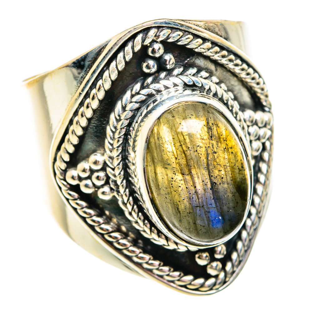 Labradorite Rings handcrafted by Ana Silver Co - RING74781