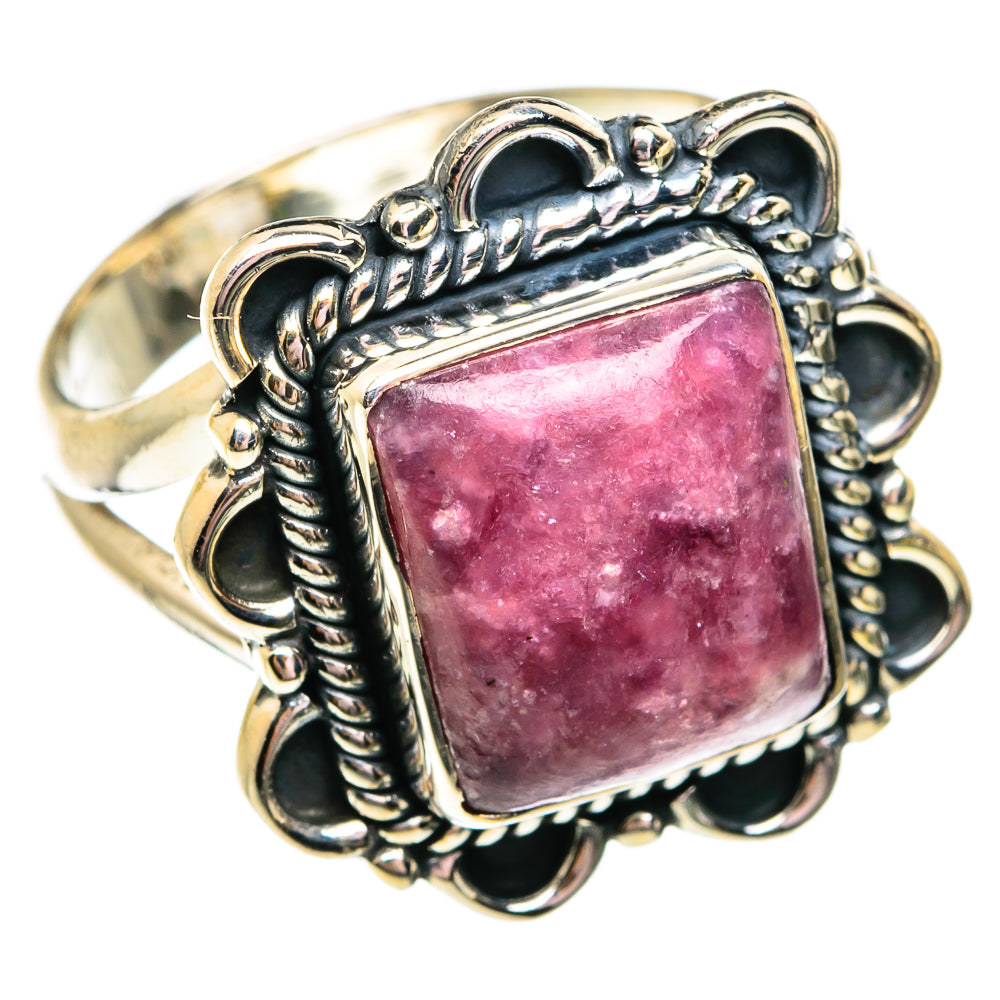 Lepidolite Rings handcrafted by Ana Silver Co - RING74786