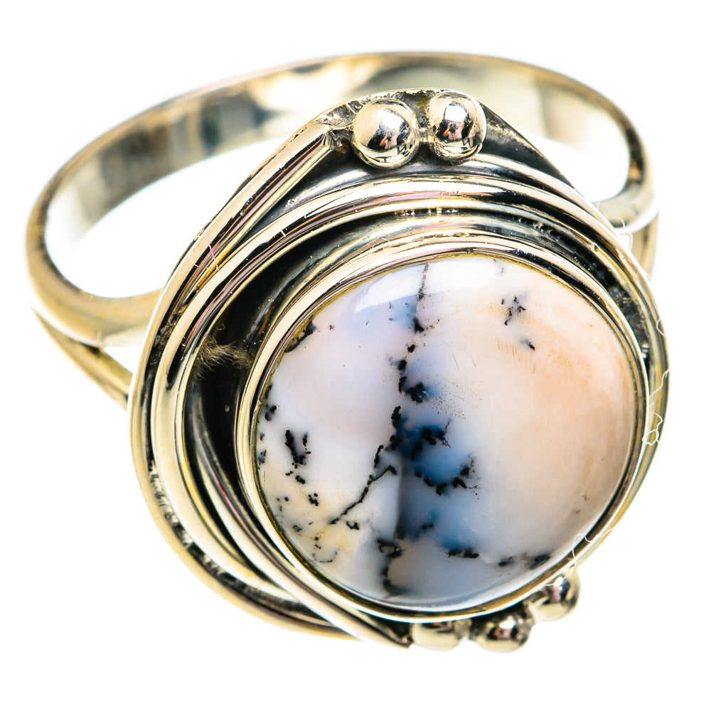Dendritic Opal Rings handcrafted by Ana Silver Co - RING74795