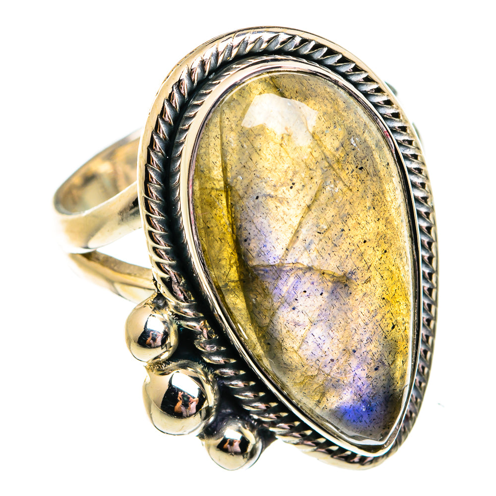 Labradorite Rings handcrafted by Ana Silver Co - RING74816