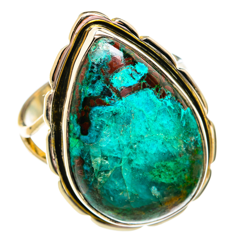 Chrysocolla Rings handcrafted by Ana Silver Co - RING74831