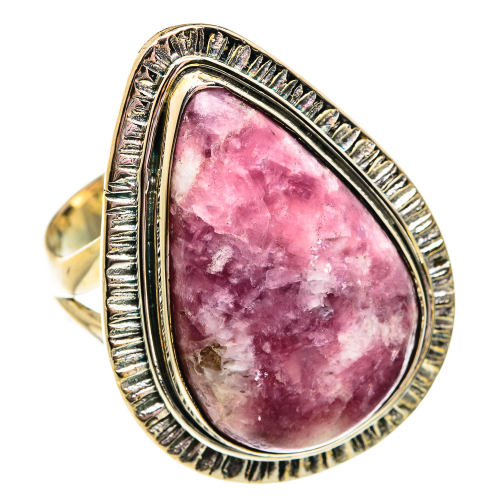 Lepidolite Rings handcrafted by Ana Silver Co - RING74837