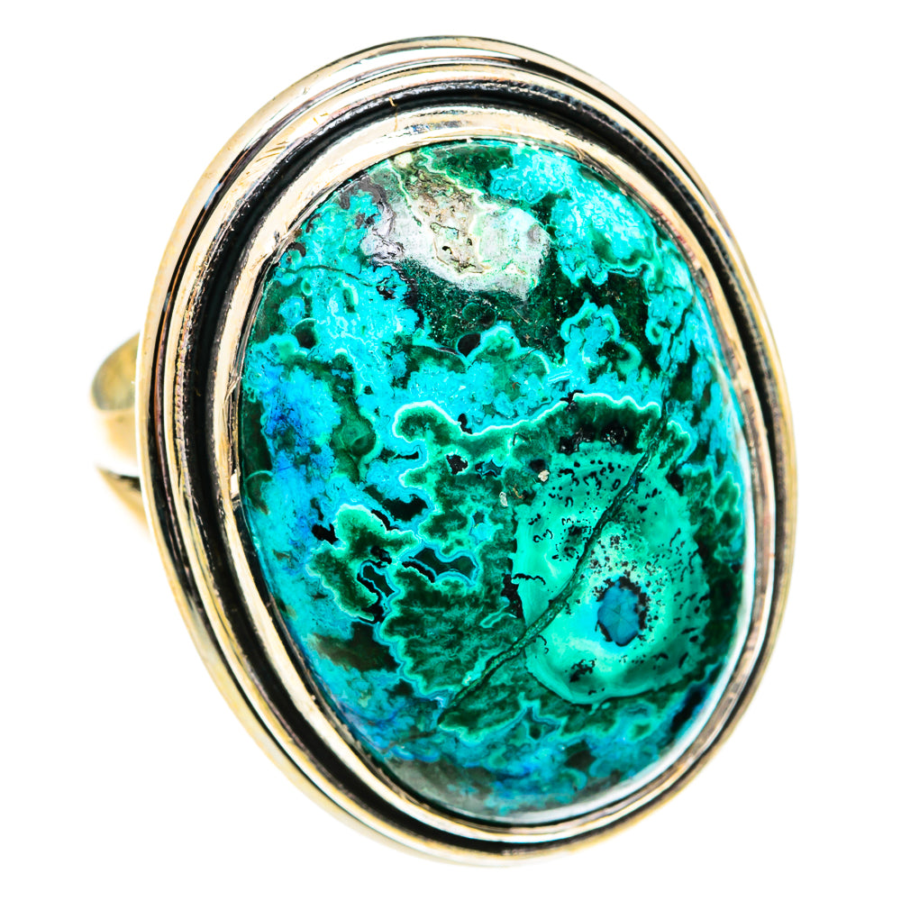 Chrysocolla Rings handcrafted by Ana Silver Co - RING74848