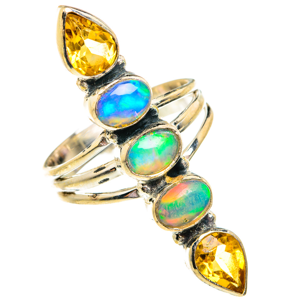 Ethiopian Opal Rings handcrafted by Ana Silver Co - RING74882