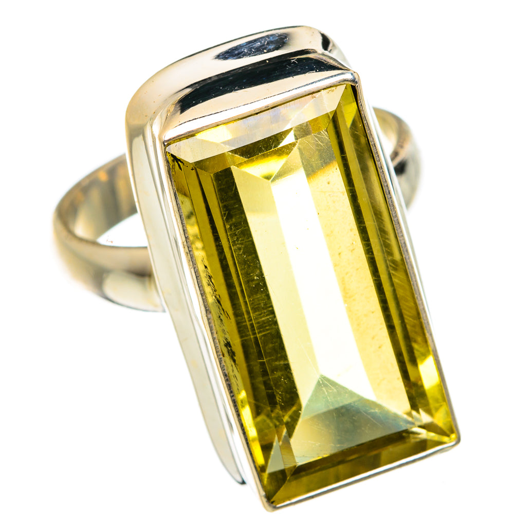 Lemon Quartz Rings handcrafted by Ana Silver Co - RING75042