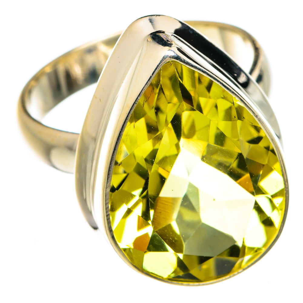 Lemon Quartz Rings handcrafted by Ana Silver Co - RING75043
