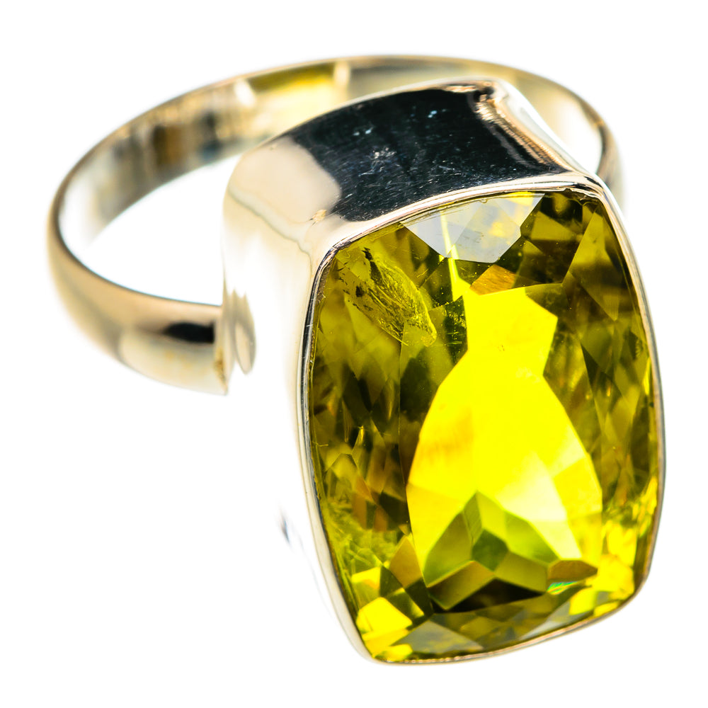 Olive Quartz Rings handcrafted by Ana Silver Co - RING75076