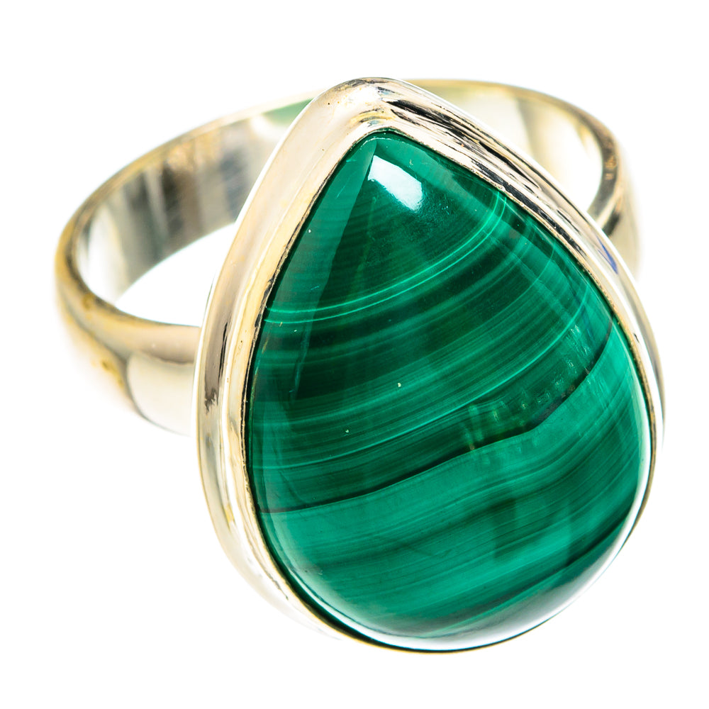 Malachite Rings handcrafted by Ana Silver Co - RING75174
