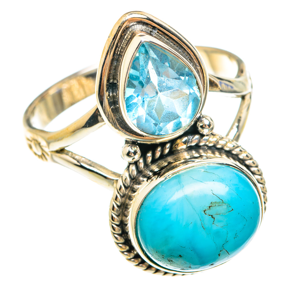 Larimar Rings handcrafted by Ana Silver Co - RING75198