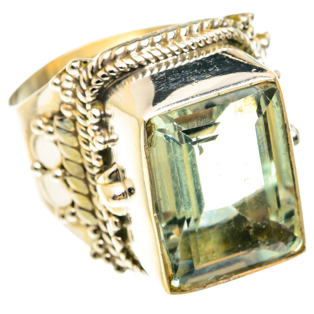 Green Amethyst Rings handcrafted by Ana Silver Co - RING75281
