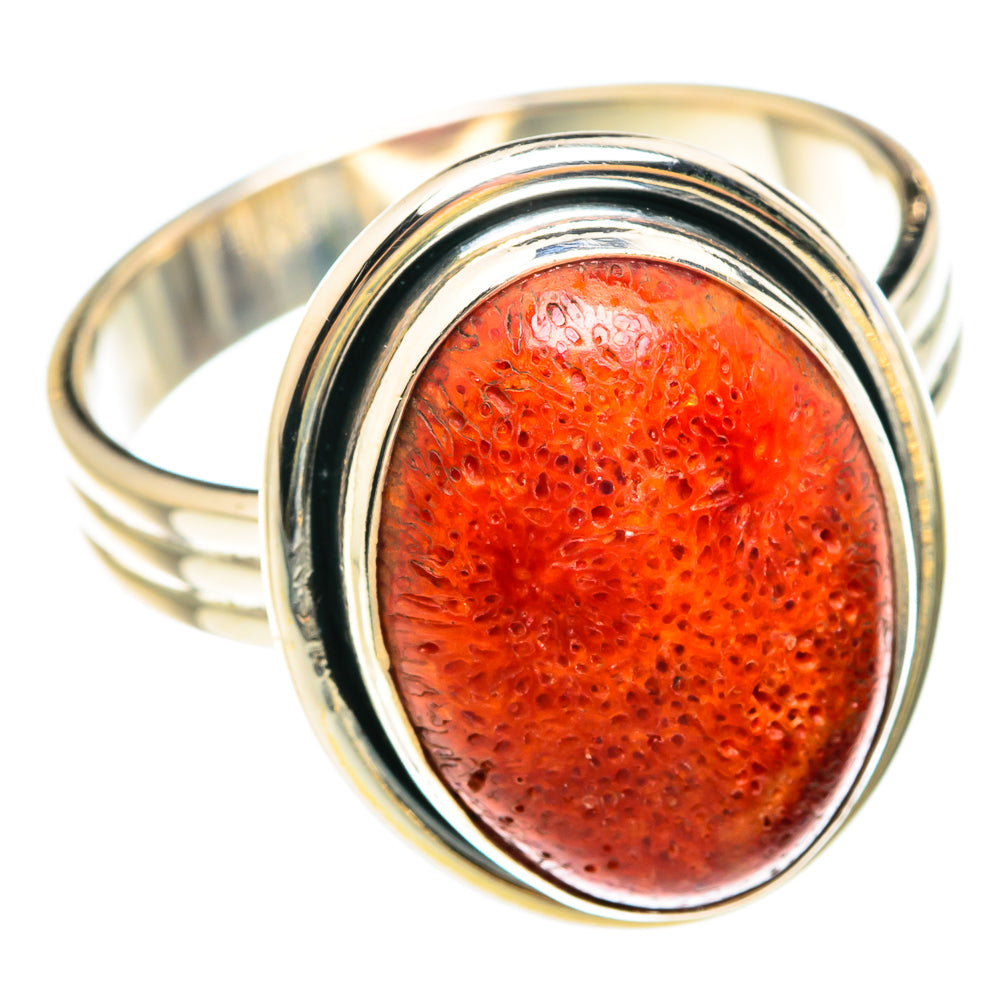 Sponge Coral Rings handcrafted by Ana Silver Co - RING75286