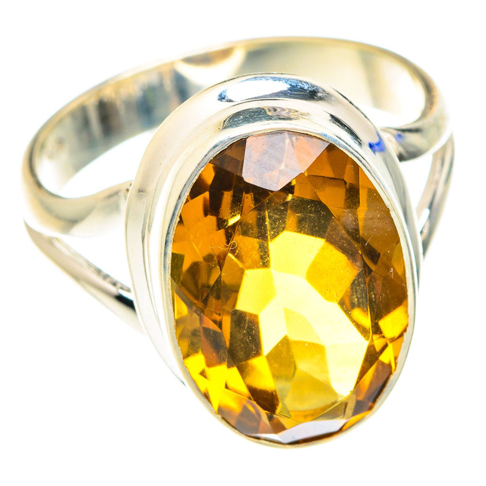 Mandarin Citrine Rings handcrafted by Ana Silver Co - RING75309