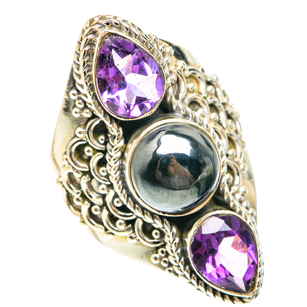 Hematite Rings handcrafted by Ana Silver Co - RING75336