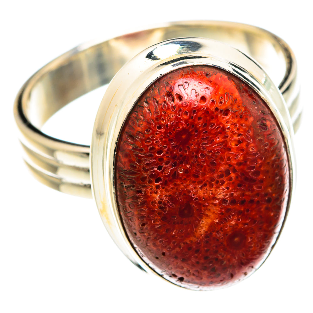 Sponge Coral Rings handcrafted by Ana Silver Co - RING75376