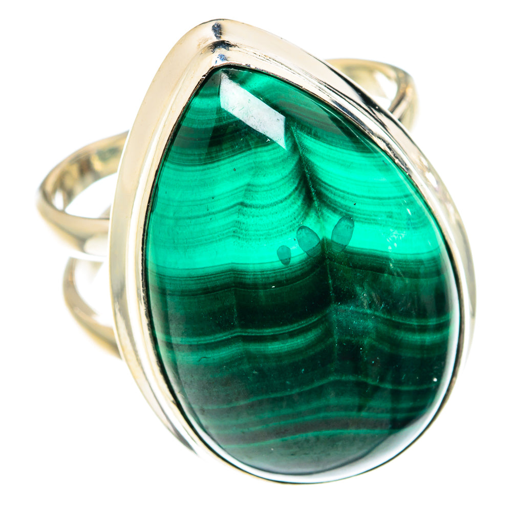 Malachite Rings handcrafted by Ana Silver Co - RING75408