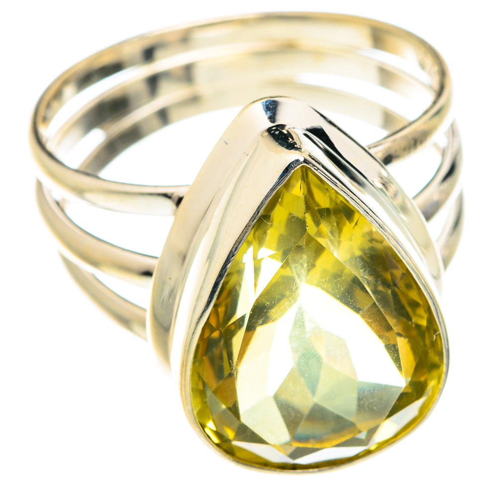Lemon Quartz Rings handcrafted by Ana Silver Co - RING75433