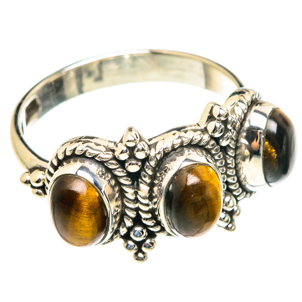 Tiger Eye Rings handcrafted by Ana Silver Co - RING75446