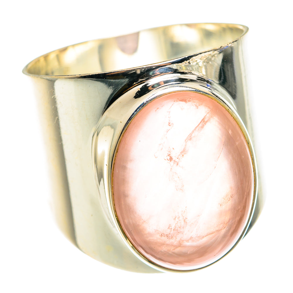Rose Quartz Rings handcrafted by Ana Silver Co - RING75450