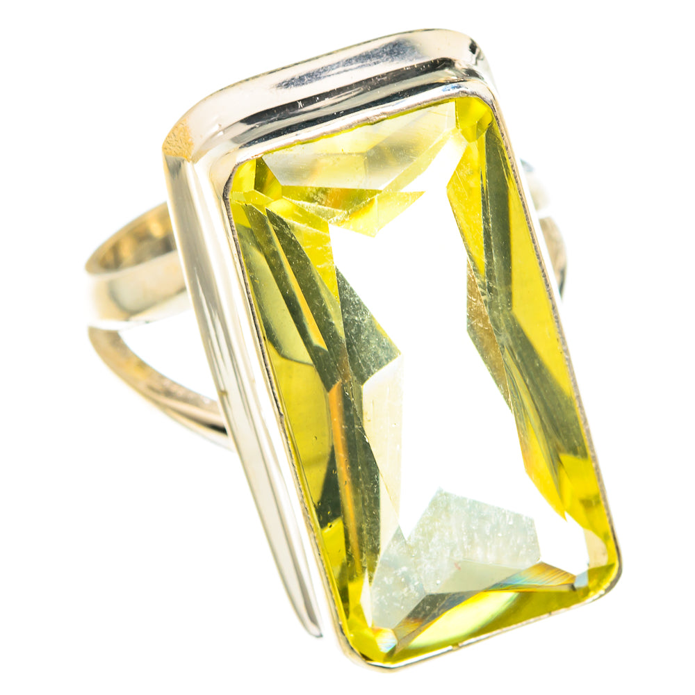 Lemon Quartz Rings handcrafted by Ana Silver Co - RING75466