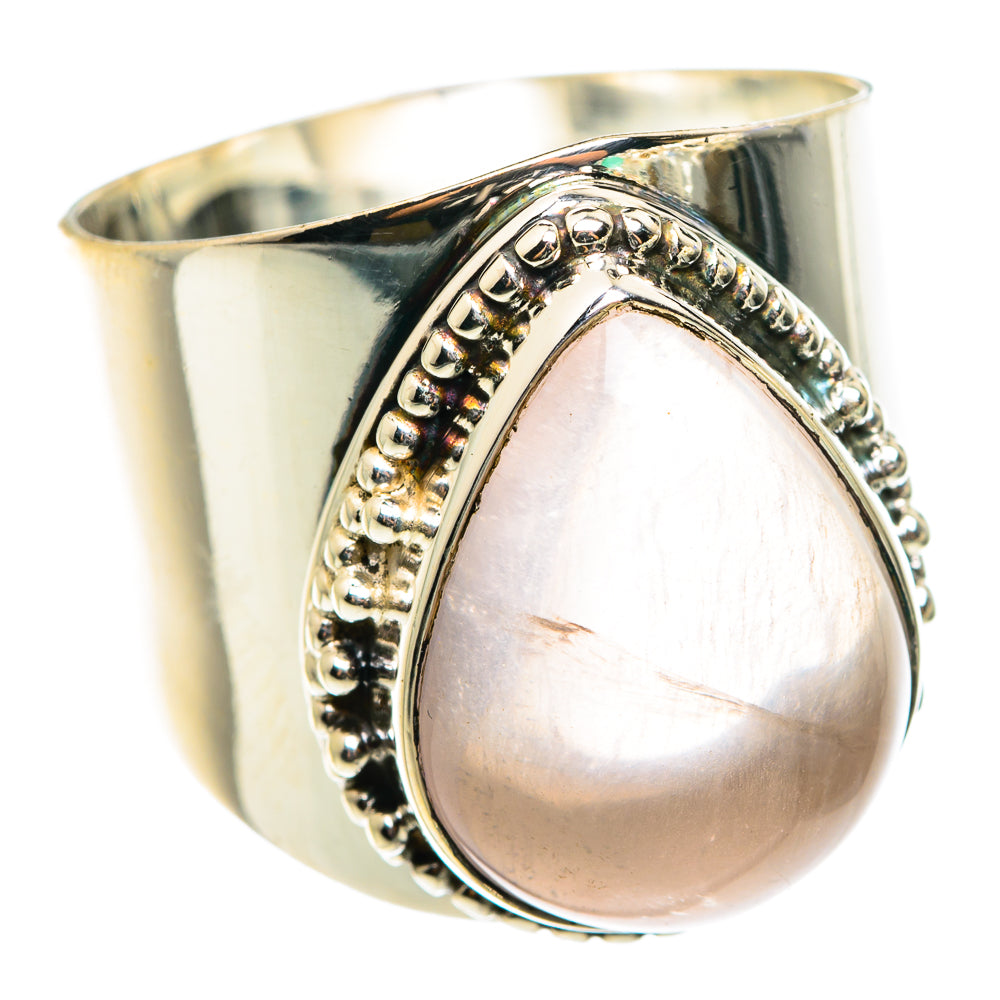 Rose Quartz Rings handcrafted by Ana Silver Co - RING75574