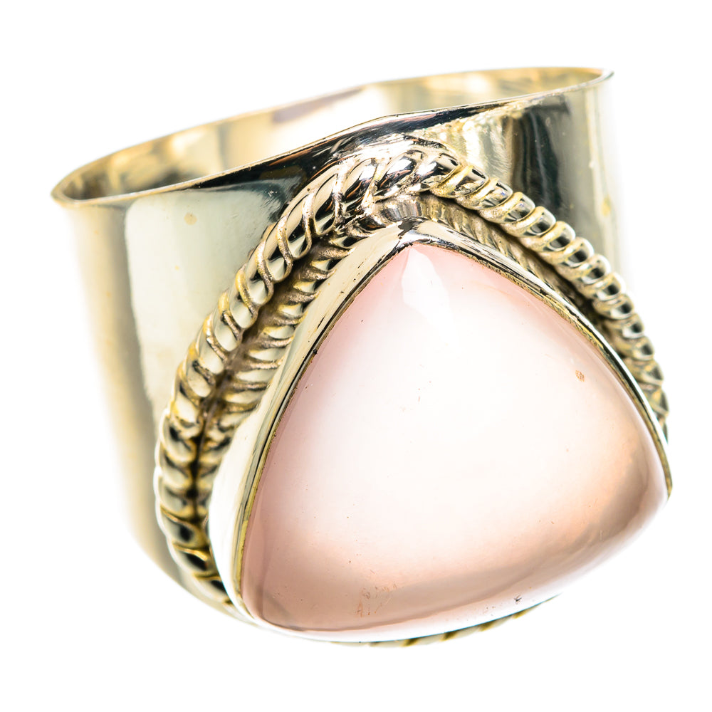 Rose Quartz Rings handcrafted by Ana Silver Co - RING75599