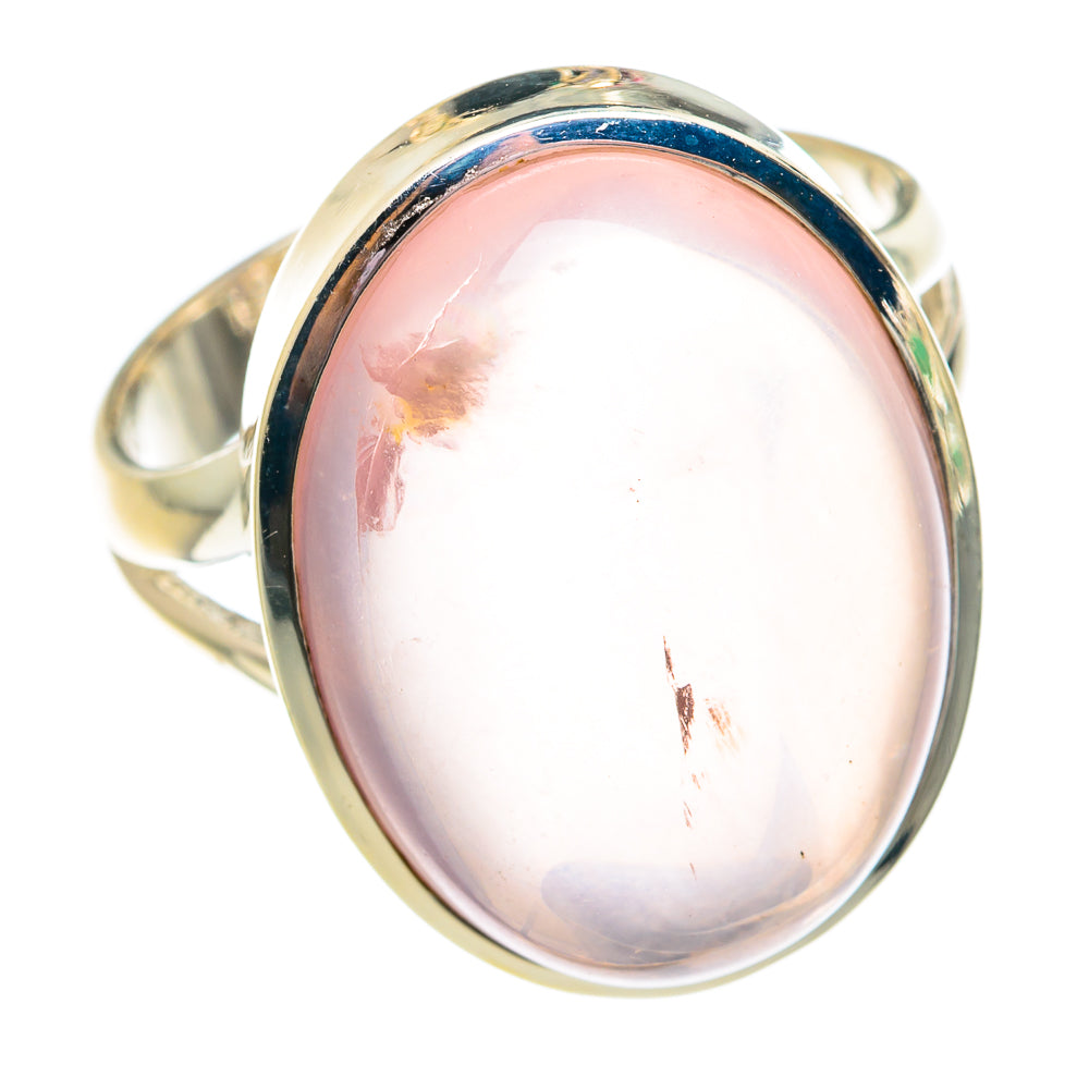 Rose Quartz Rings handcrafted by Ana Silver Co - RING75636