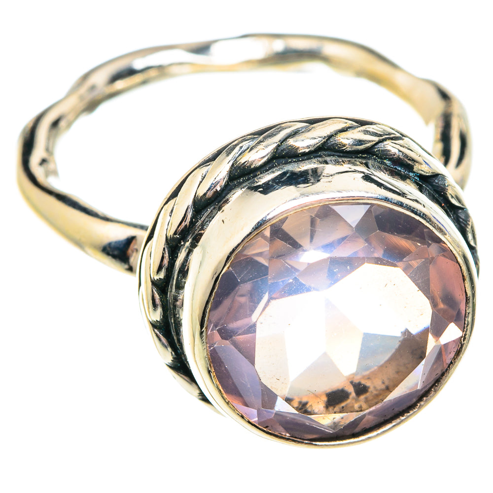 Rose Quartz Rings handcrafted by Ana Silver Co - RING75637