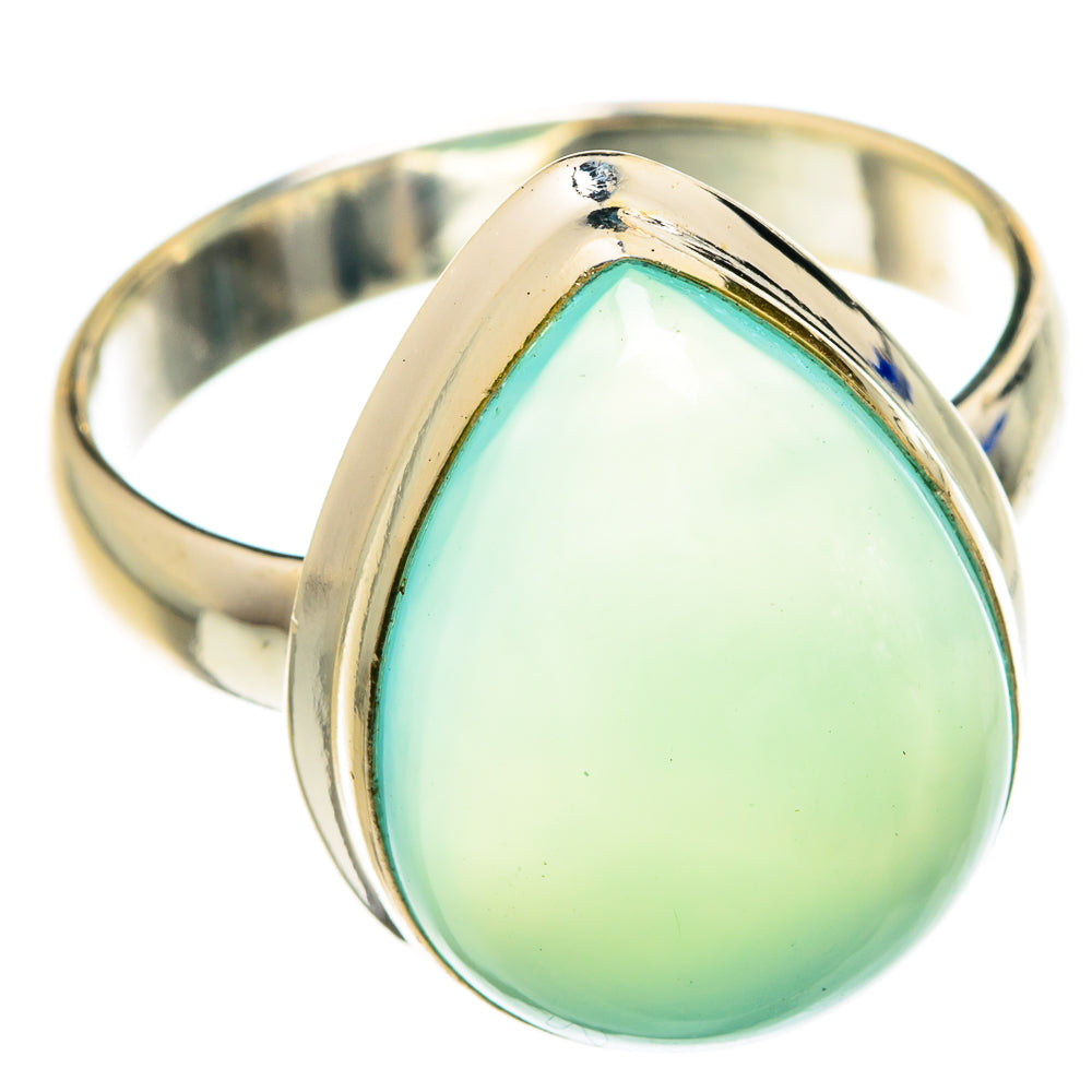 Aqua Chalcedony Rings handcrafted by Ana Silver Co - RING75652