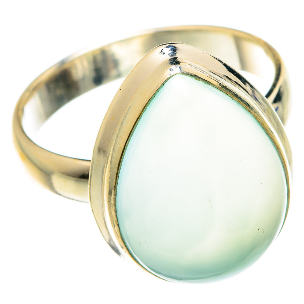 Aqua Chalcedony Rings handcrafted by Ana Silver Co - RING75772