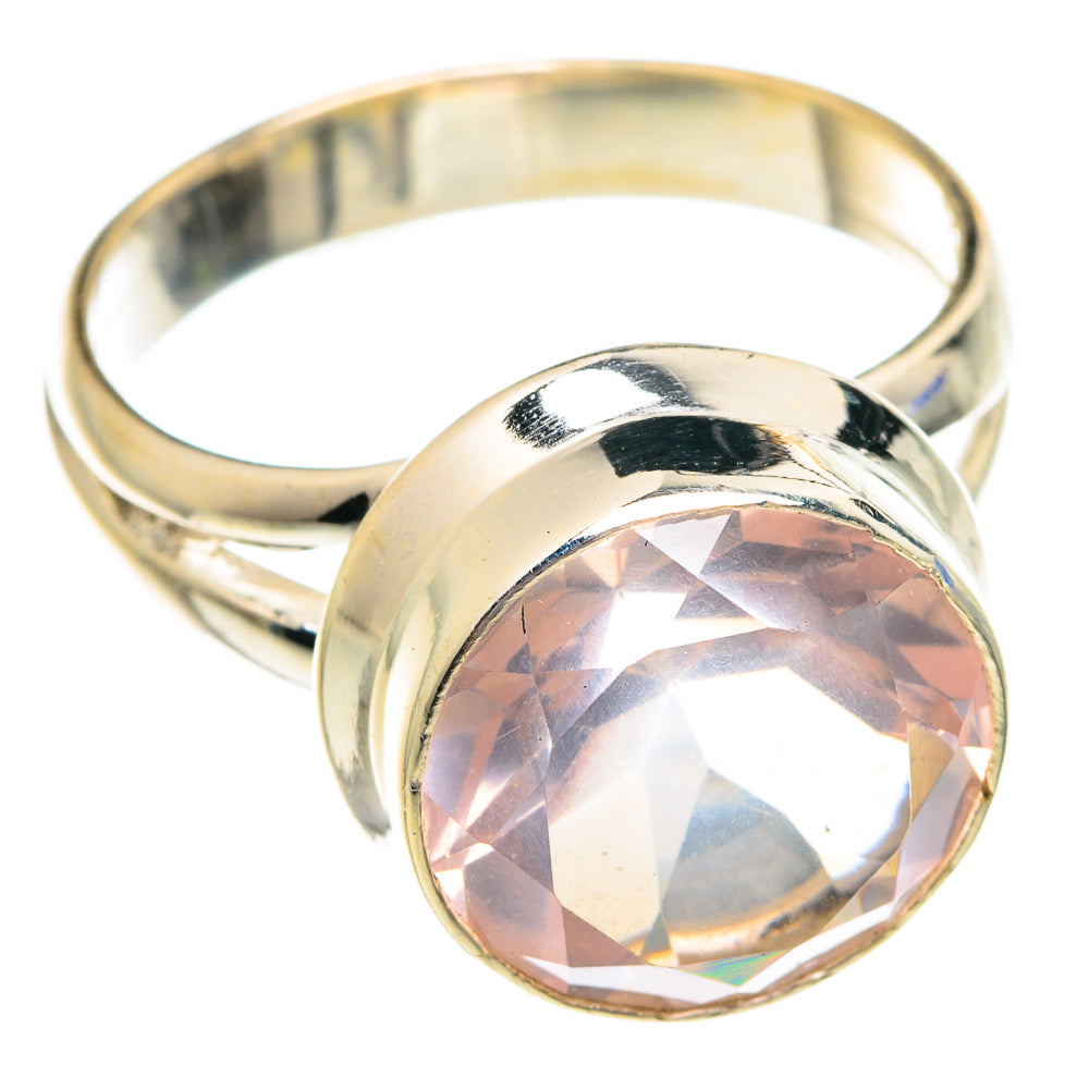 Rose Quartz Rings handcrafted by Ana Silver Co - RING75777