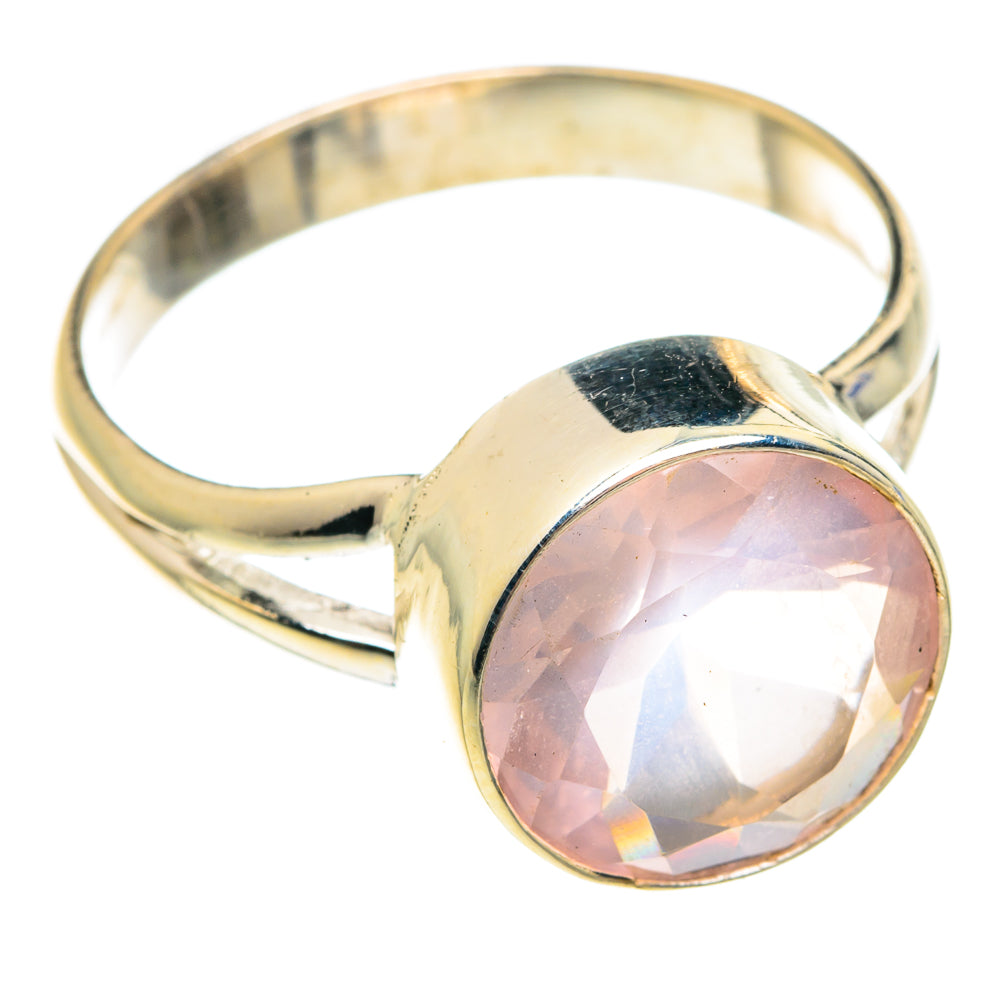 Rose Quartz Rings handcrafted by Ana Silver Co - RING75782