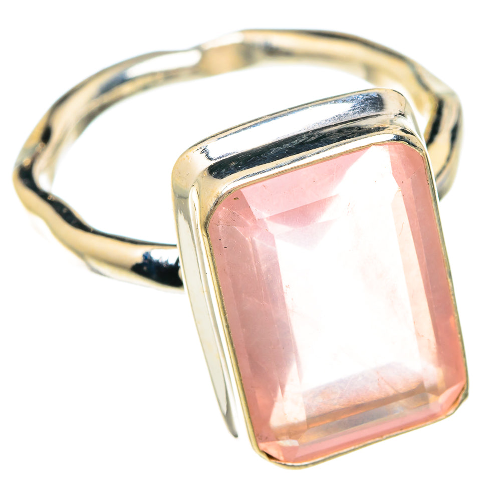Rose Quartz Rings handcrafted by Ana Silver Co - RING75805