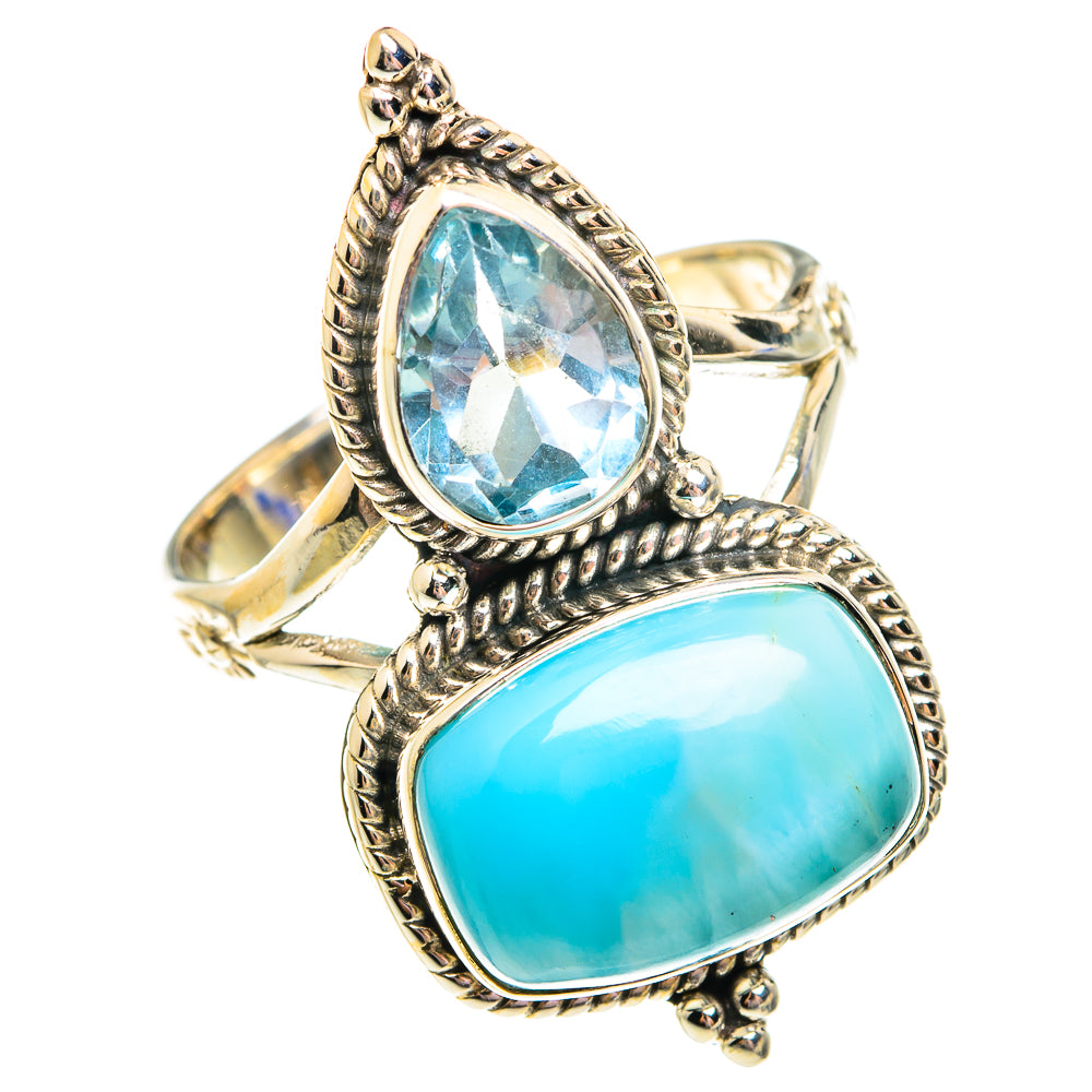 Larimar Rings handcrafted by Ana Silver Co - RING75831