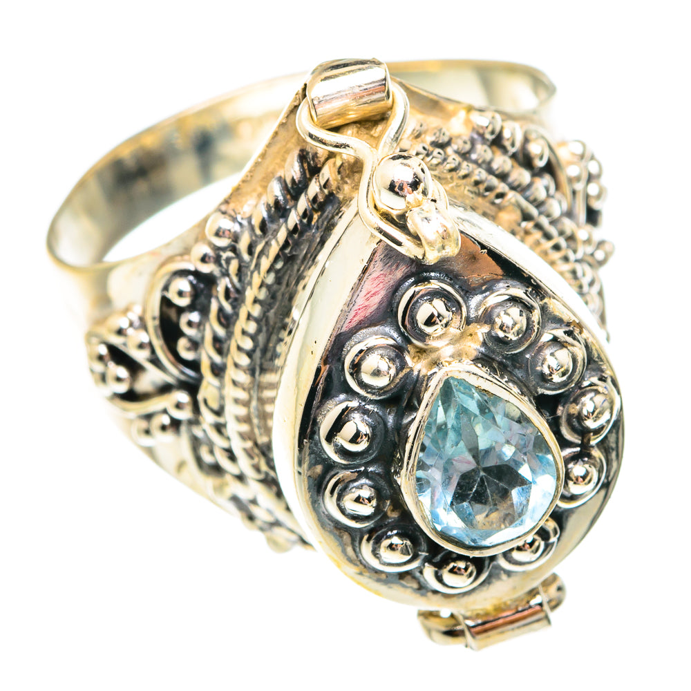 Blue Topaz Rings handcrafted by Ana Silver Co - RING75861