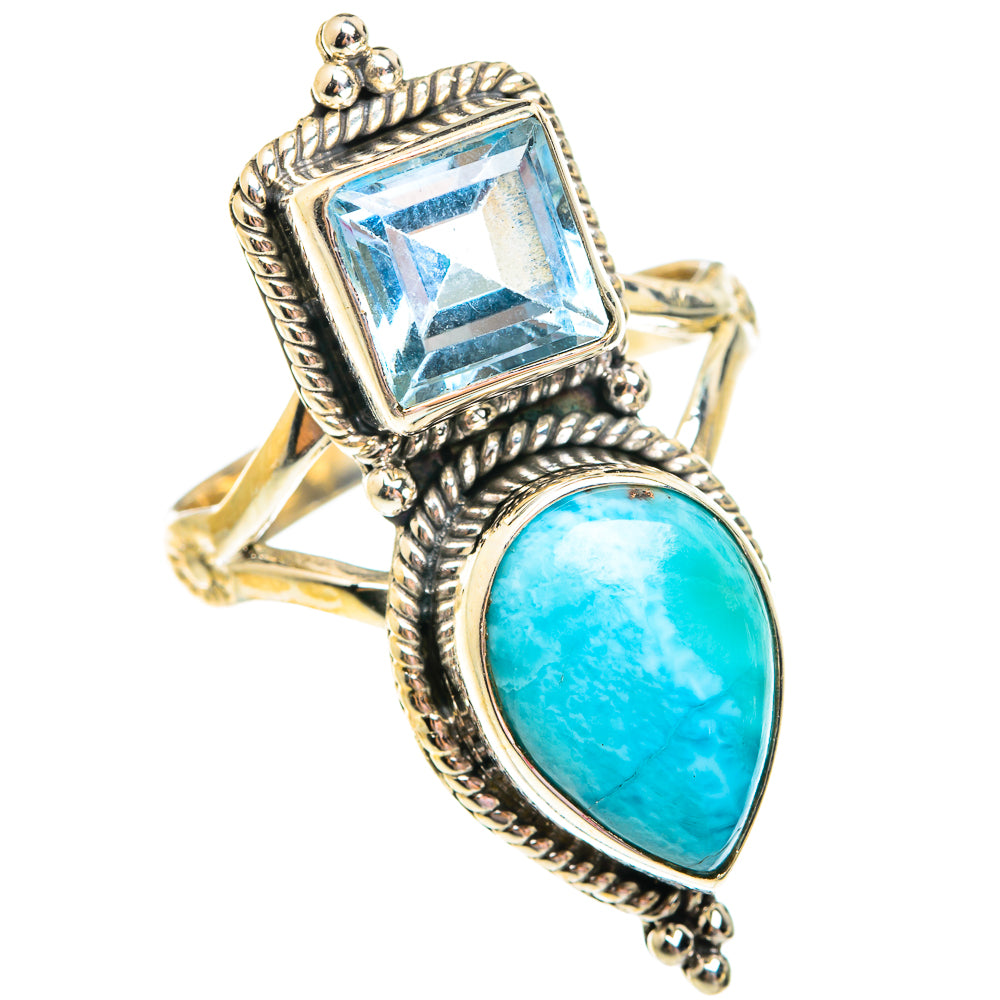 Larimar Rings handcrafted by Ana Silver Co - RING75901