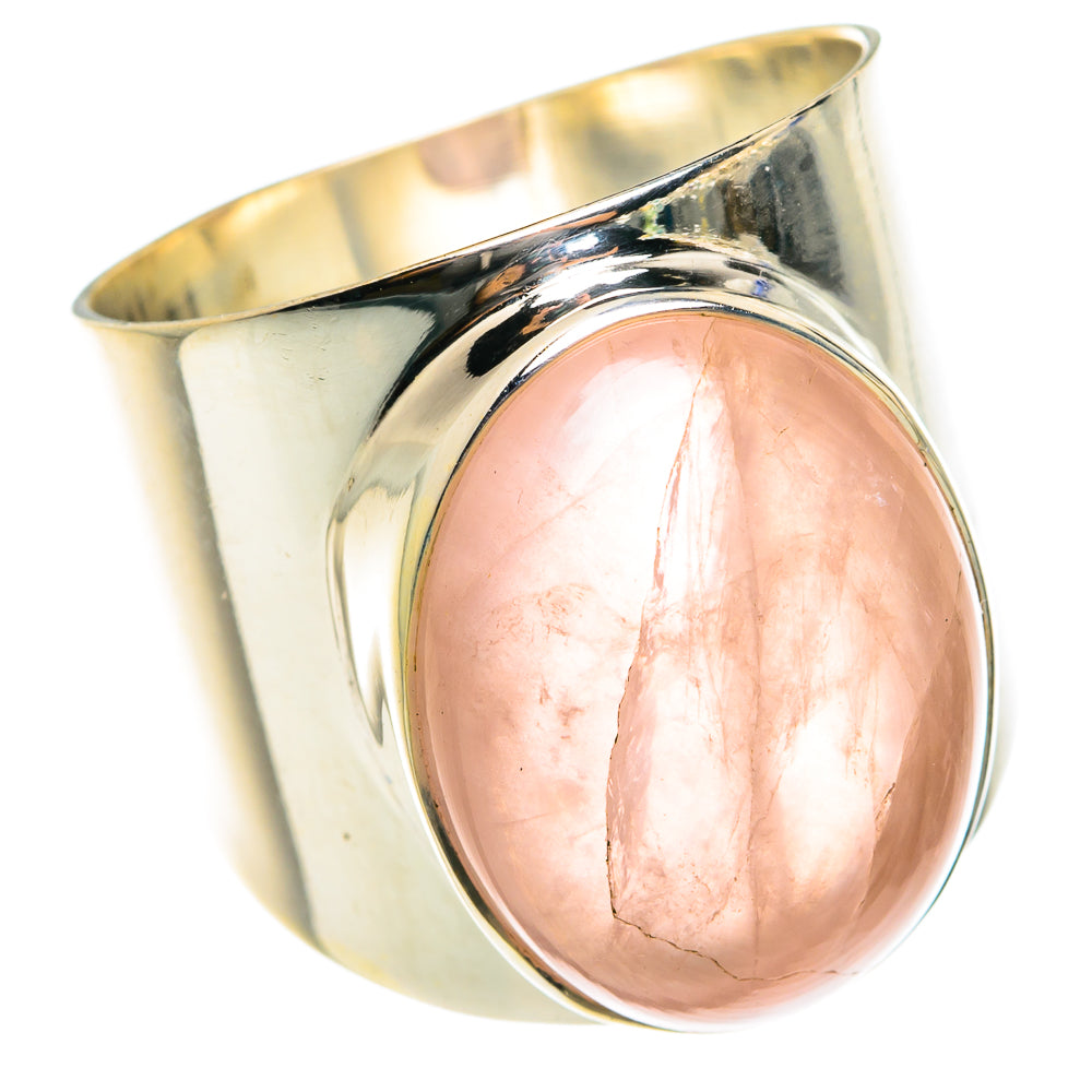 Rose Quartz Rings handcrafted by Ana Silver Co - RING75934