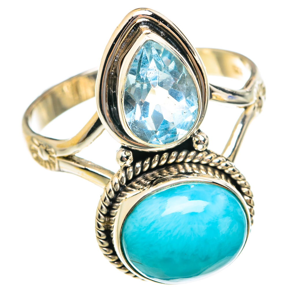 Larimar Rings handcrafted by Ana Silver Co - RING75949