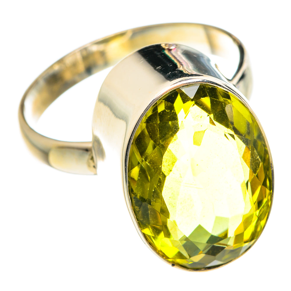 Lemon Quartz Rings handcrafted by Ana Silver Co - RING75974